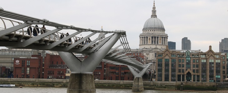 London, England (St. Paul's Cathedral & Millenium Bridge)