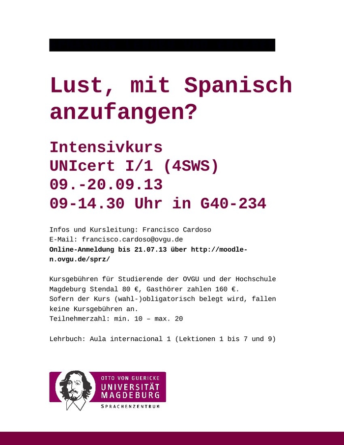 Intensivkurs Plakat